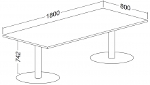 ALFA 400 Stůl konferenční 404